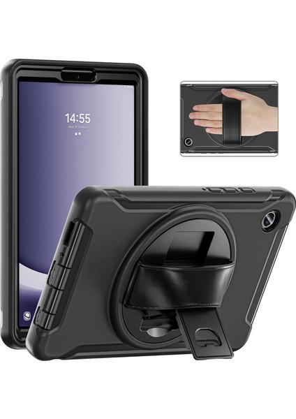 Samsung Galaxy Tab A9 Sağlam El Kayışı Tablet Kılıfı (Yurt Dışından)