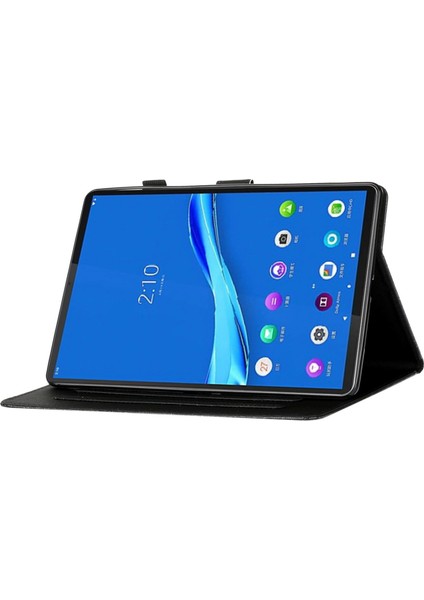 Samsung Galaxy Tab A8 10.5 (2021) A8 10.5 (2022) X205 X200 Işıltılı Pudra Pu Deri Standı Kart Tutuculu Tablet Kılıfı (Yurt Dışından)