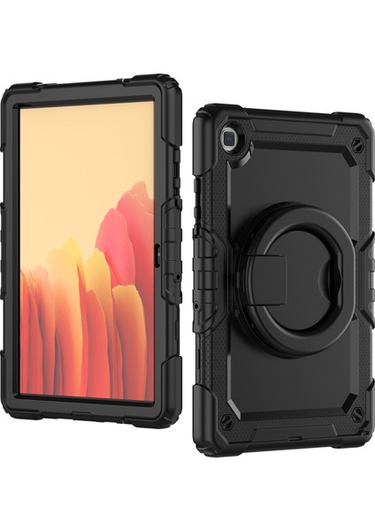 Samsung Galaxy Tab A7 10.4 (2020 2022) T500 T505 Kick Stand Pc Omuz Askılı Silikon Tablet Kılıfı (Yurt Dışından)