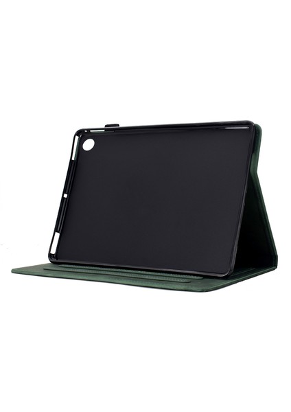 Samsung Galaxy Tab A9 Kediler Baskılı Pu Deri Kart Yuvaları Tablet Kılıfı (Yurt Dışından)