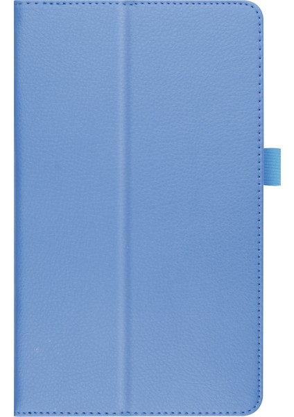 Darbeye Dayanıklı Tablet Kılıfı Hafif Ince Litchi Doku Pu Deri Folyo Kapak Samsung Galaxy Tab A7 Lite 8.7-Inç-Bebek Mavisi Için Kılıf Standı (Yurt Dışından)