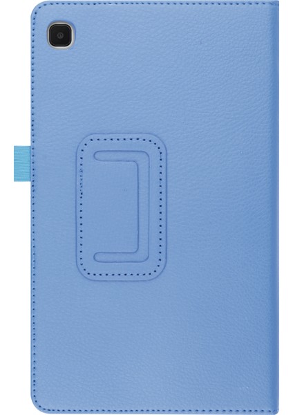 Darbeye Dayanıklı Tablet Kılıfı Hafif Ince Litchi Doku Pu Deri Folyo Kapak Samsung Galaxy Tab A7 Lite 8.7-Inç-Bebek Mavisi Için Kılıf Standı (Yurt Dışından)