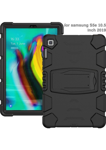 King Kong Serisi Hibrit Samsung Galaxy Tab S5E SM T720 SM T725 Kick Standlı Tablet Kılıfı (Yurt Dışından)
