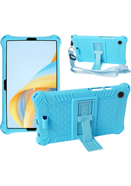 Samsung Galaxy Tab A9 Pc Omuz Askılı Silikon Gök Tablet Kılıfı (Yurt Dışından)