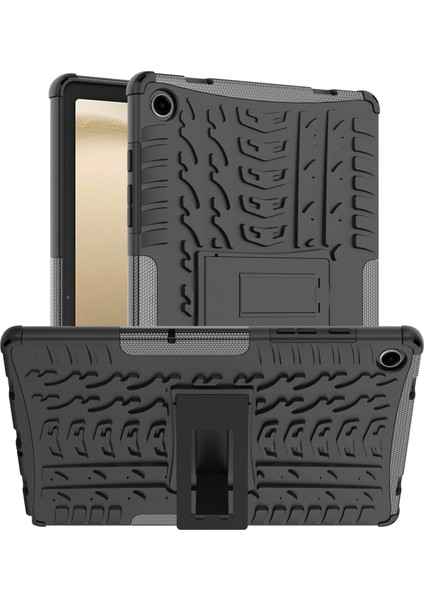Samsung Galaxy Tab A9 Lastik Dokulu Tpu Pc Kickstand Tablet Kılıfı (Yurt Dışından)