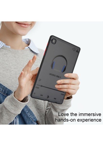 Samsung Galaxy Tab A7 Lite 8.7 Inç T225 T220 Desen Baskı Pc Tpu Kulaklık Tablet Kılıfı (Yurt Dışından) fırsatları