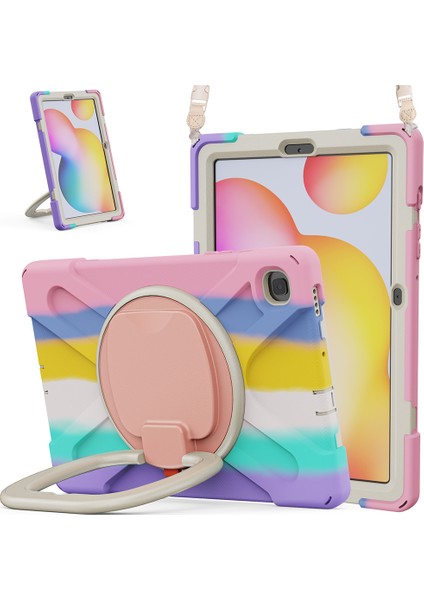 Samsung Galaxy Tab S6 Lite (2020) P610 P615 S6 Lite (2022 2024) P620 Kick Stand Omuz Askılı Tablet Kılıfı (Yurt Dışından)