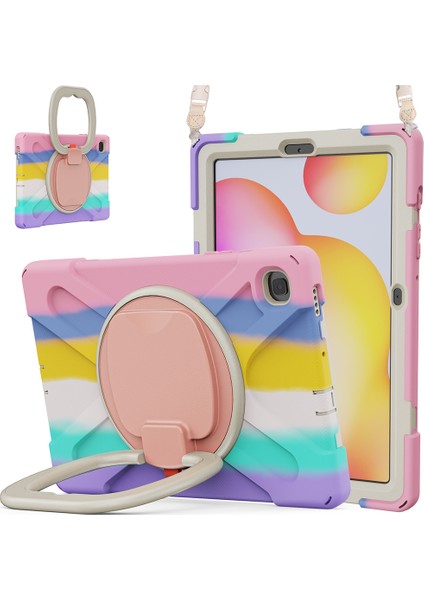 Samsung Galaxy Tab S6 Lite (2020) P610 P615 S6 Lite (2022 2024) P620 Kick Stand Omuz Askılı Tablet Kılıfı (Yurt Dışından)