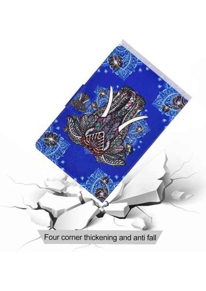 Samsung Galaxy Tab A9 Kart Tutucu Çizilmez Pu Tpu Etnik Fil Tablet Kılıfı (Yurt Dışından) fiyatları