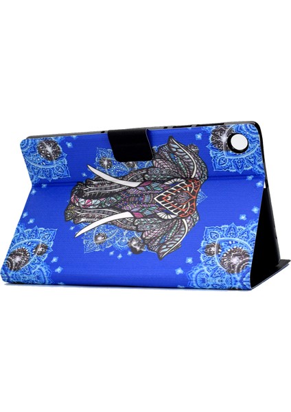 Samsung Galaxy Tab A9 Kart Tutucu Çizilmez Pu Tpu Etnik Fil Tablet Kılıfı (Yurt Dışından) modelleri