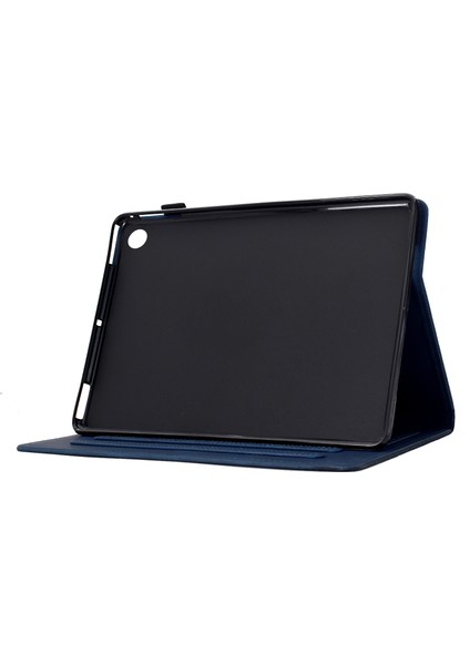 Samsung Galaxy Tab A9 Kediler Baskılı Pu Deri Kart Yuvaları Tablet Kılıfı (Yurt Dışından)