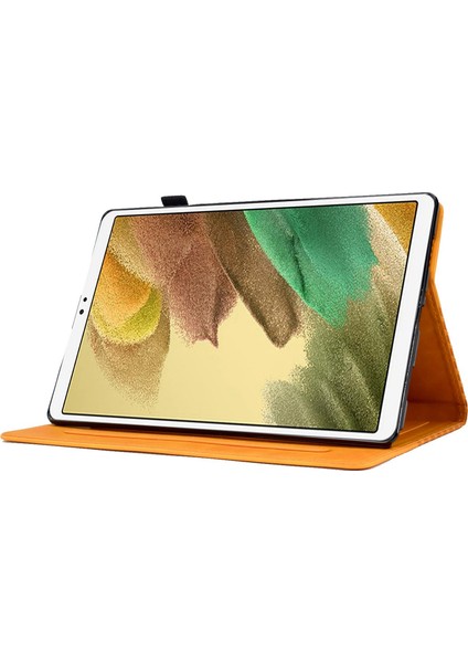 Samsung Galaxy Tab A7 Lite 8 7 Inç Koruyucu Düşme Önleyici Otomatik Uyandırma uyku Folyosu Çevirin Baskılı Kart Yuvaları stand Haki Tablet Kılıfı (Yurt Dışından) fırsatları