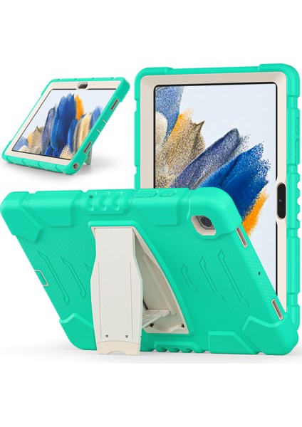 Seashell Digital Samsung Galaxy Tab A8 10.5 (2021 2022) X200 205 Kick Stand Pc Silikon Hibrit Çizilmez Nane Tablet Kılıfı (Yurt Dışından)