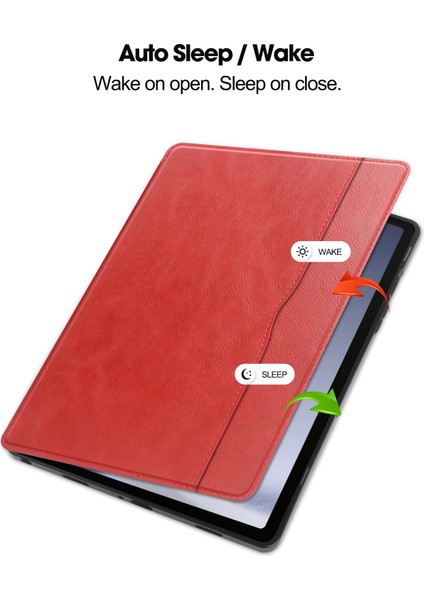 Samsung Galaxy Tab A9 Kart Yuvası Standlı Pu Tablet Kılıfı (Yurt Dışından) fırsatları