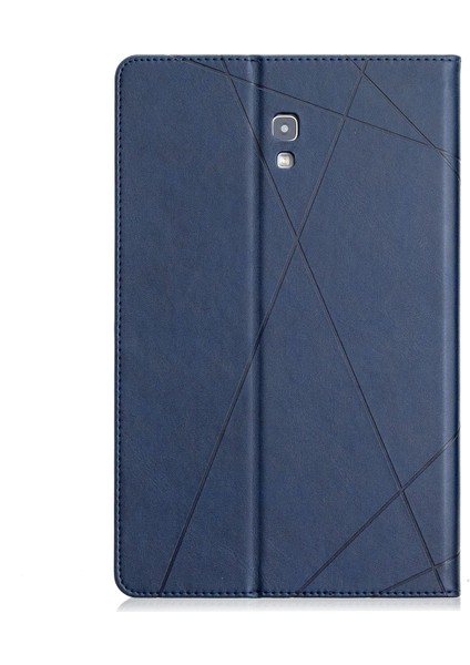 Geometrik Desen Standı Deri Akıllı Samsung Galaxy Tab A 10.5 (2018) T590 T595 Tablet Kılıfı (Yurt Dışından)