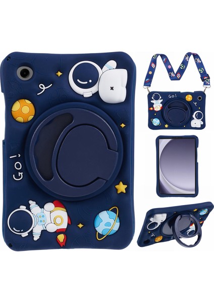 Samsung Galaxy Tab A9 T220 X110 X117 Silikon Pc Kordon Tablet Kılıfı (Yurt Dışından)