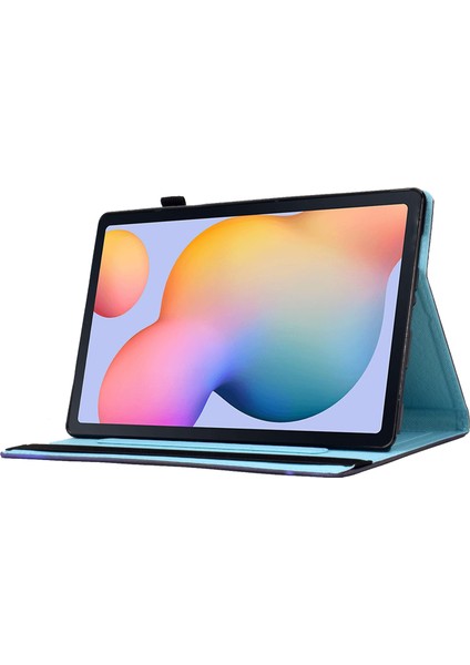 Samsung Galaxy Tab S6 Lite (2024 2022 (2020) Desen Baskı Standı Deri Çiçek Tablet Kılıfı (Yurt Dışından)