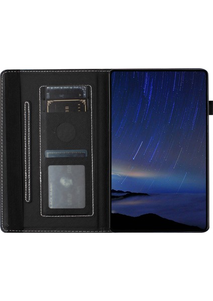 Samsung Galaxy Tab A8 10.5 (2022 2021) Desen Baskı Pu Deri Standı Kart Yuvası Yağlıboya Tablet Kılıfı (Yurt Dışından)