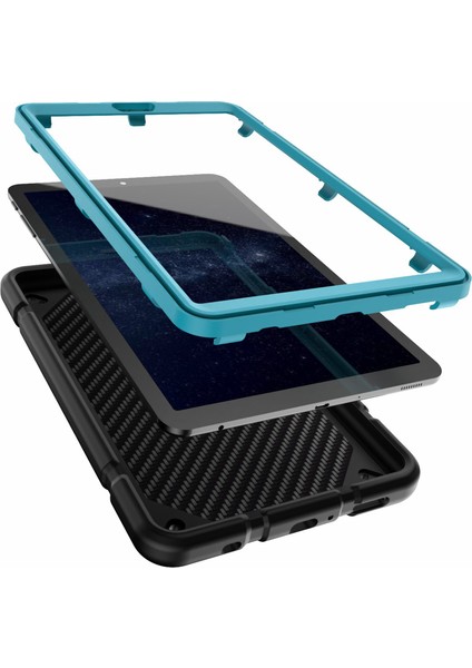 Samsung Galaxy Tab A7 Lite 8.7 Inç Kick Stand Tpu Pc 2'si 1 Arada Çift Katmanlı Koruyucu Tablet Kılıfı (Yurt Dışından)