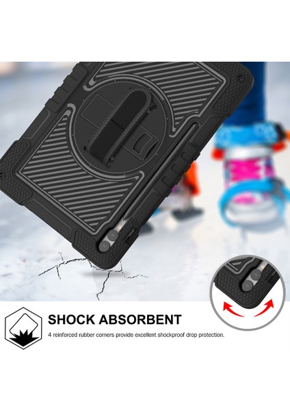 Samsung Galaxy Tab S9 Anti Drop Silikon Pc Bilek Bandı Omuz Askısı Koruyucu Tablet Kılıfı (Yurt Dışından) modelleri