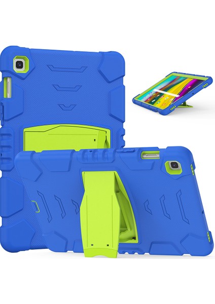 King Kong Serisi Hibrit Samsung Galaxy Tab S5E SM T720 SM T725 LIME Kick Standlı Tablet Kılıfı (Yurt Dışından)