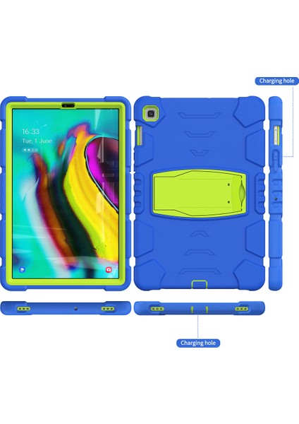 King Kong Serisi Hibrit Samsung Galaxy Tab S5E SM T720 SM T725 LIME Kick Standlı Tablet Kılıfı (Yurt Dışından) fiyatları