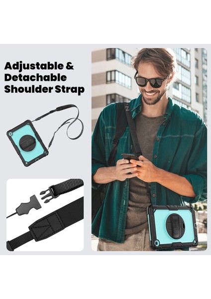 Samsung Galaxy Tab A9 SM X210 SM X216 SM X215 Koruyucu Pc Silikon Kick Stand Ekran Koruyuculu Tablet Kılıfı (Yurt Dışından) fiyatları