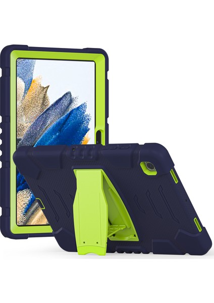 Samsung Galaxy Tab A8 10.5 (2021 2022) X200 205 Kickstand Pc Silikon Hibrit Çizilmez Lacivert limon Tablet Kılıfı (Yurt Dışından)