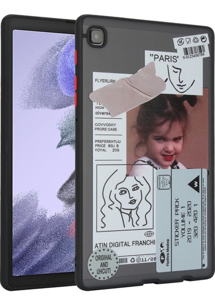 Samsung Galaxy Tab A7 Lite 8.7 Inç T225 T220 Desen Baskı Pc Tpu Kız Tablet Kılıfı (Yurt Dışından)