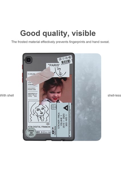 Samsung Galaxy Tab A7 Lite 8.7 Inç T225 T220 Desen Baskı Pc Tpu Kız Tablet Kılıfı (Yurt Dışından) modelleri