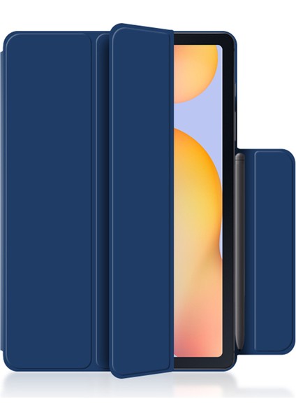 Samsung Galaxy Tab S6 Lite (2024 2022 (2020) Üç Katlı Stand Pu Deri Manyetik Akıllı Tablet Kılıfı (Yurt Dışından)