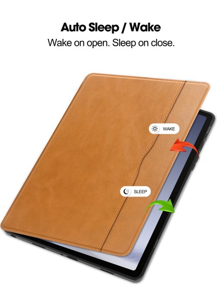 Samsung Galaxy Tab A9 Stand Kart Yuvası Pu Tablet Kılıfı (Yurt Dışından) fırsatları