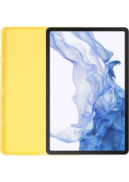 Samsung Galaxy Tab S8 Ultra Mikrofiber Astar Anti Çizik İnce Sıvı Silikon Koruyucu Tablet Kılıfı (Yurt Dışından)