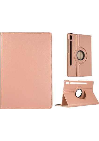 Samsung Galaxy Tab S9 s8 Döner Stand Pu Deri Elastik Bant Tablet Kılıfı (Yurt Dışından)