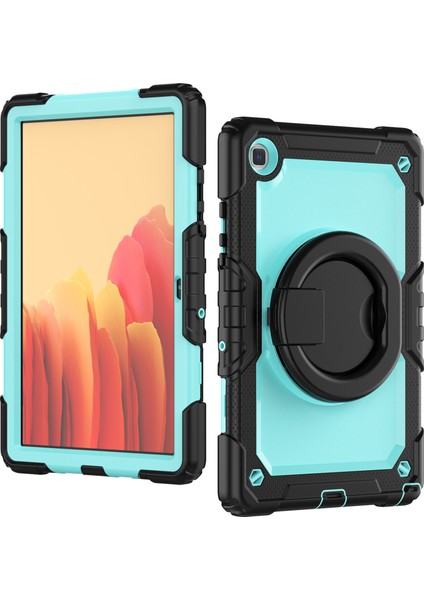 Seashell Digital Samsung Galaxy Tab A7 10.4 (2020 2022) T500 T505 Kickstand Pc Omuz Askılı Silikon Tablet Kılıfı (Yurt Dışından)