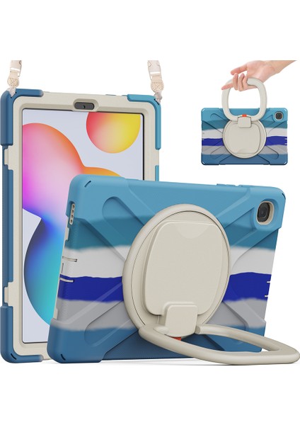 Samsung Galaxy Tab S6 Lite (2020) P610 P615 S6 Lite (2022 2024) P620 Kickstand Omuz Askılı Tablet Kılıfı (Yurt Dışından)