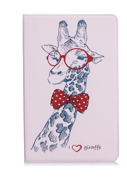 Desen Baskı Çevirme Deri Cüzdan Samsung Galaxy Tab S6 Lite (2020) P610 P615 (2022 2024) ZÜRAFA Tablet Kılıfı (Yurt Dışından) fiyatları