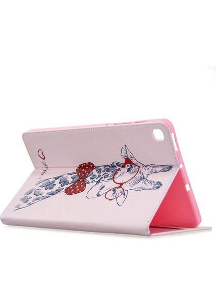 Desen Baskı Çevirme Deri Cüzdan Samsung Galaxy Tab S6 Lite (2020) P610 P615 (2022 2024) ZÜRAFA Tablet Kılıfı (Yurt Dışından) indirimleri