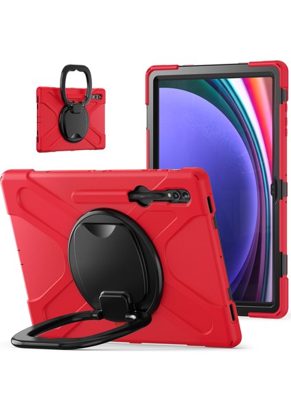 Samsung Galaxy Tab S9 Ultra X910 S8 Ultra X900 X906 Pc Silikon Düşmeye Dayanıklı Standı Tablet Kılıfı (Yurt Dışından)