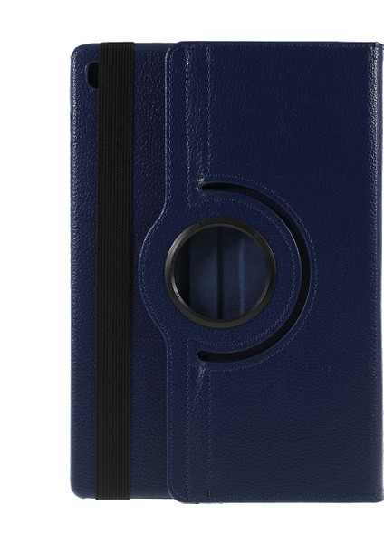 Samsung Galaxy Tab S5E SM T720 Litchi Doku Deri Koruma (360 Derece Döner Stand Ile) Tablet Kılıfı (Yurt Dışından)