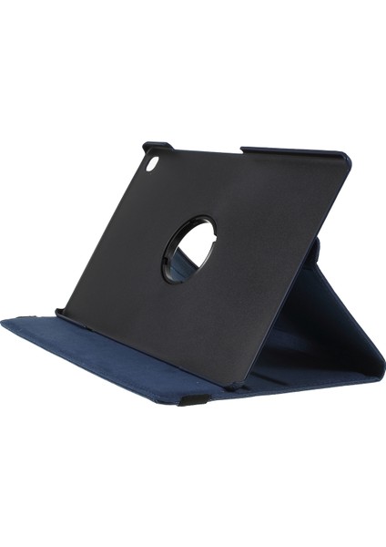 Samsung Galaxy Tab S5E SM T720 Litchi Doku Deri Koruma (360 Derece Döner Stand Ile) Tablet Kılıfı (Yurt Dışından)