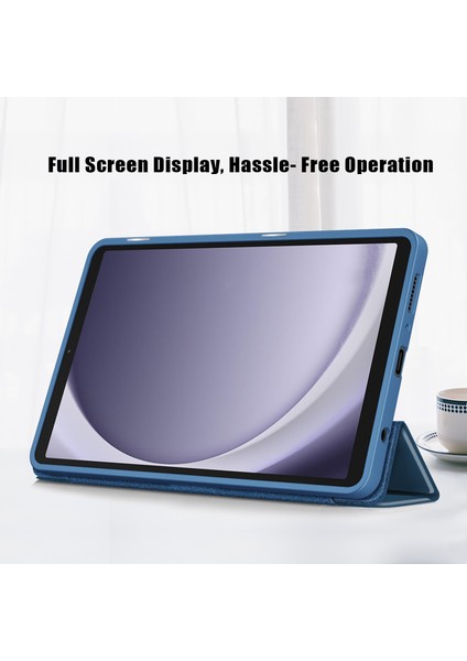 Samsung Galaxy Tab A9 X115 Pu Deri Tpu Akrilik Arka Tablet Kılıfı (Yurt Dışından)