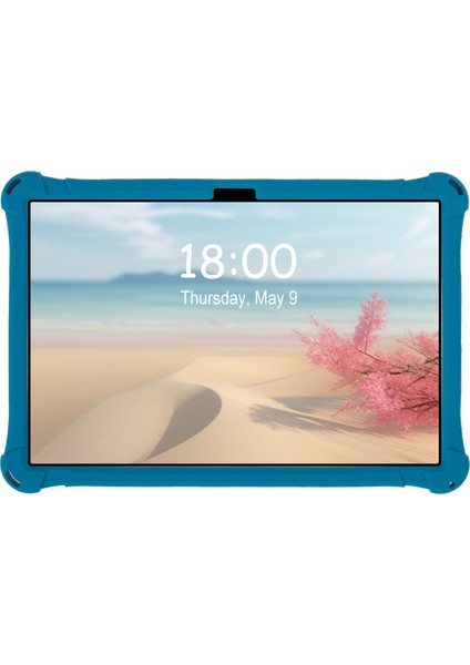 Samsung Galaxy Tab A9 X216 Karikatür Dönebilen Silikon Tablet Kılıfı (Yurt Dışından)