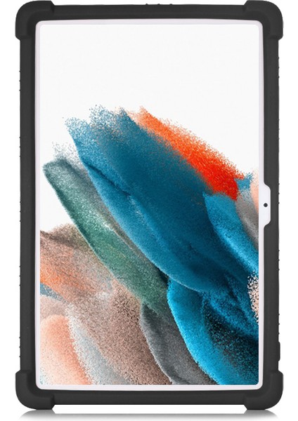 Samsung Galaxy Tab A8 10.5 (2021 2022) 4 Köşeli Hava Yastıkları Çizilmez Yumuşak Silikon Koruyucu Katlanabilir Tekme Standlı Tablet Kılıfı (Yurt Dışından) fırsatları