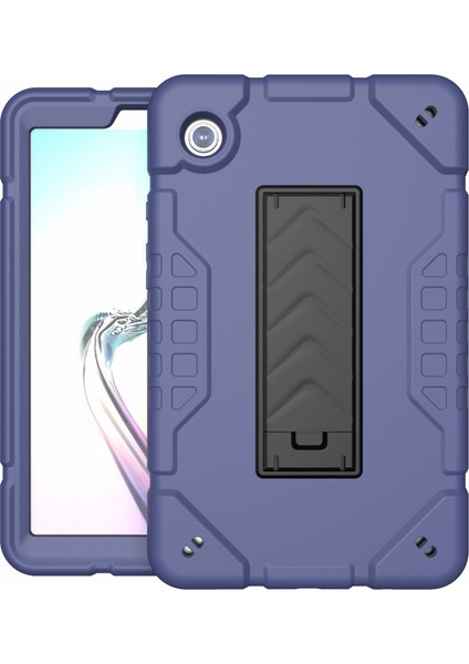 Samsung Galaxy Tab A9 Tpu Pc Combo Çift Katmanlı Lacivert Tablet Kılıfı (Yurt Dışından)