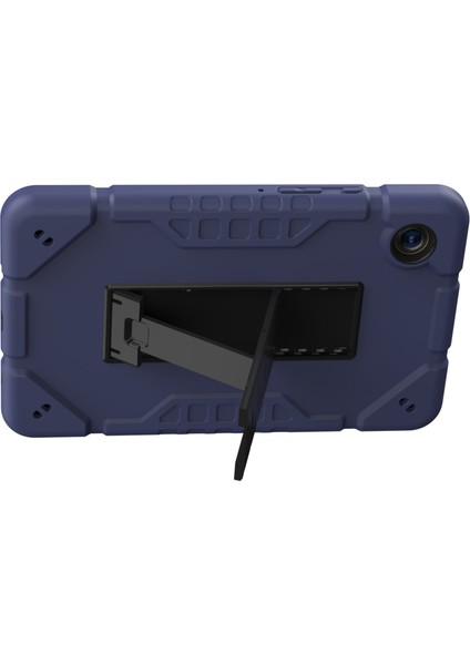 Samsung Galaxy Tab A9 Tpu Pc Combo Çift Katmanlı Lacivert Tablet Kılıfı (Yurt Dışından)