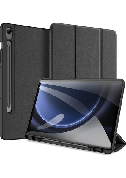 Samsung Galaxy Tab S9 Fe Üç Katlı Stand Deri Smart Folio Tablet Kılıfı (Yurt Dışından)