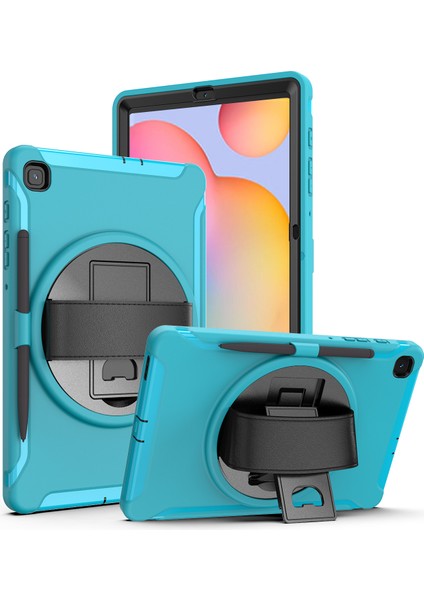 Samsung Galaxy Tab S6 Lite (2020) P610 P615 S6 Lite (2022 2024) P620 YEŞIL Pc Tpu Kalem Yuvası El Askısı Tablet Kılıfı (Yurt Dışından)