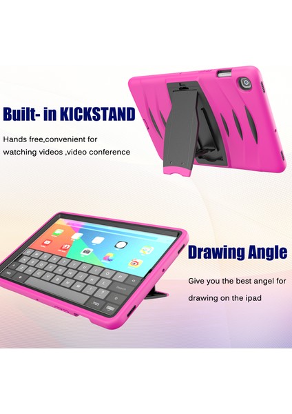Pc Silikon Hibrit Samsung Galaxy Tab S5E SM T720 ROSE Kalem Yuvası Tablet Kılıfı (Yurt Dışından)