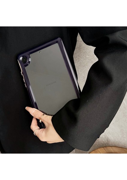 Samsung Galaxy Tab A9 Şeffaf Tpu Akrilik Çizilmez Tablet Kılıfı (Yurt Dışından)